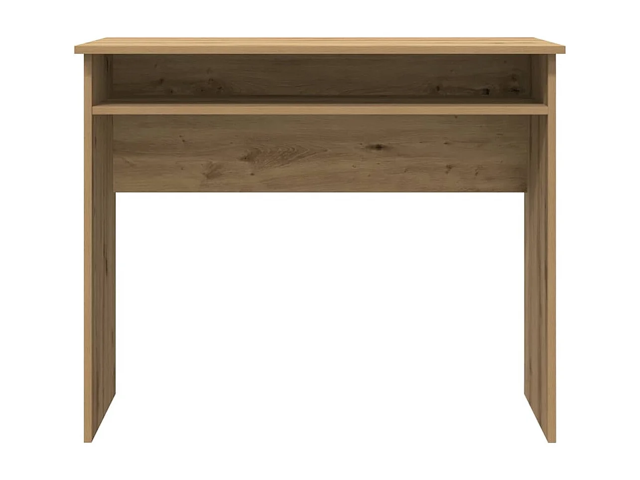 Bureau chêne artisanal 90x50x74 cm bois d'ingénierie