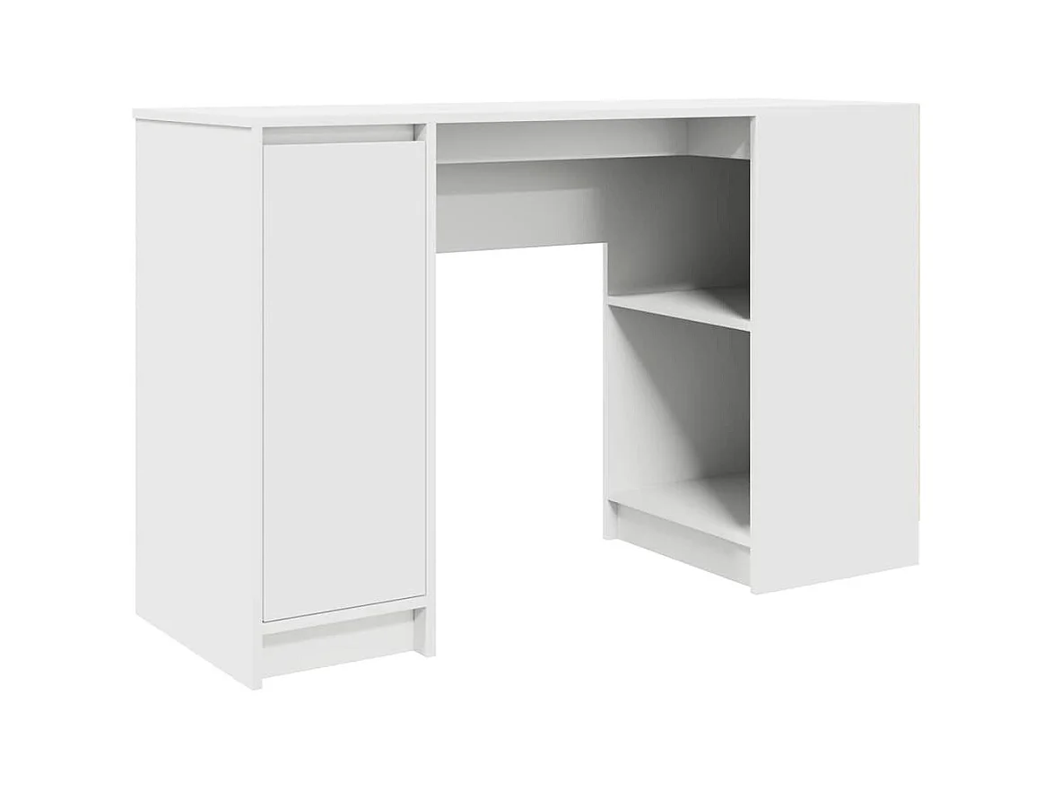 Bureau blanc 120x42x76 cm bois d'ingénierie