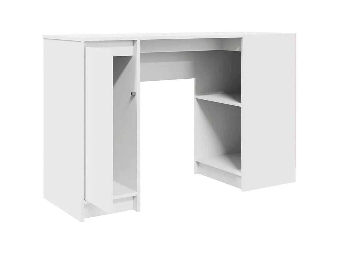 Bureau blanc 120x42x76 cm bois d'ingénierie