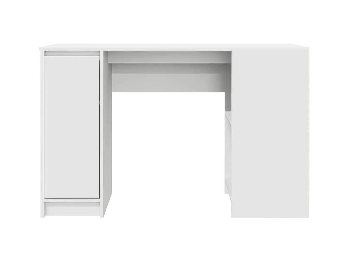 Bureau blanc 120x42x76 cm bois d'ingénierie