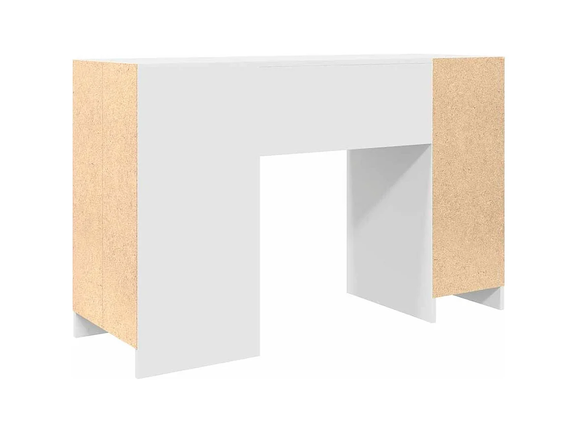 Bureau blanc 120x42x76 cm bois d'ingénierie