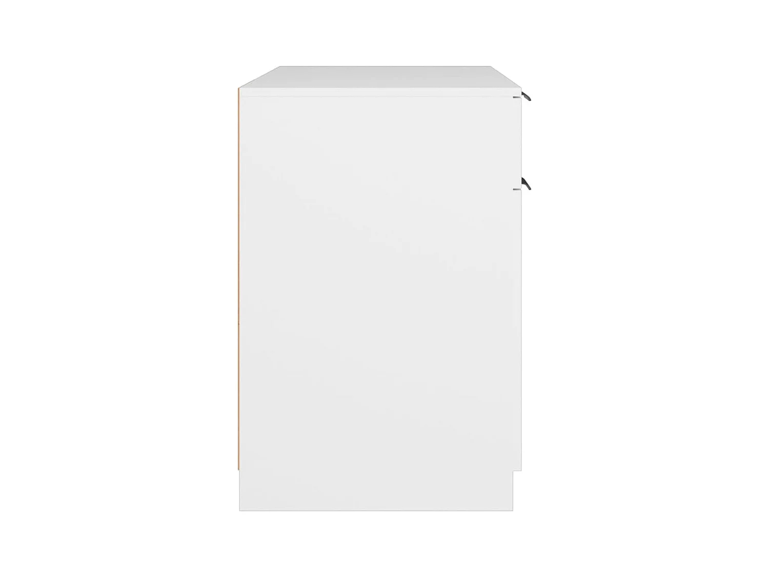 Wit bureau 100x50x75 cm bewerkt hout