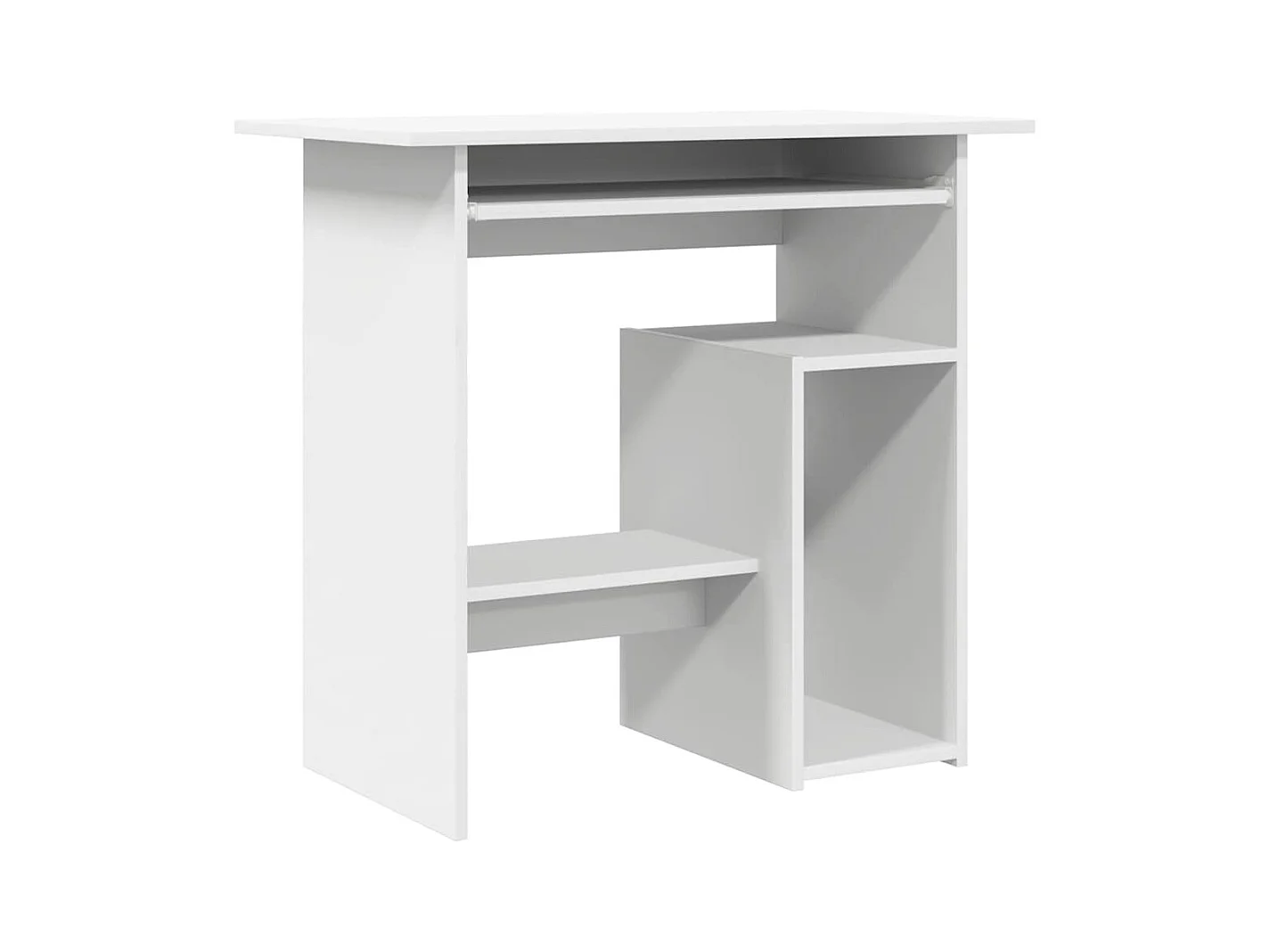 Wit bureau 80x45x74 cm bewerkt hout