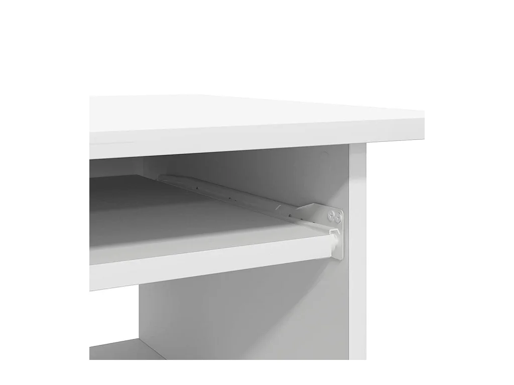 Wit bureau 80x45x74 cm bewerkt hout