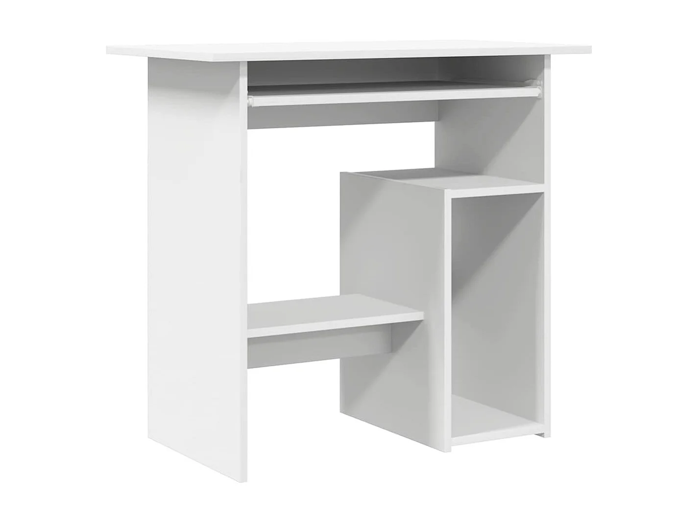 Escritorio blanco 80x45x74 cm Madera de ingeniería