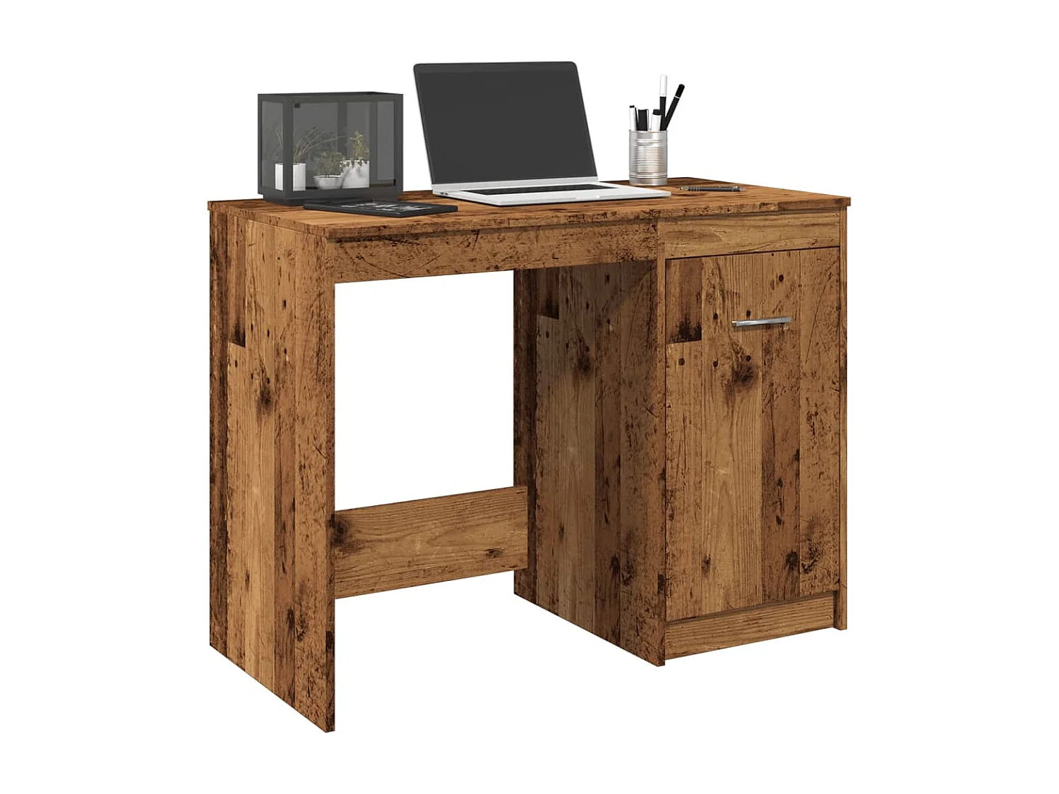 Vecchia scrivania in legno 100x50x76 cm in legno ingegnerizzato