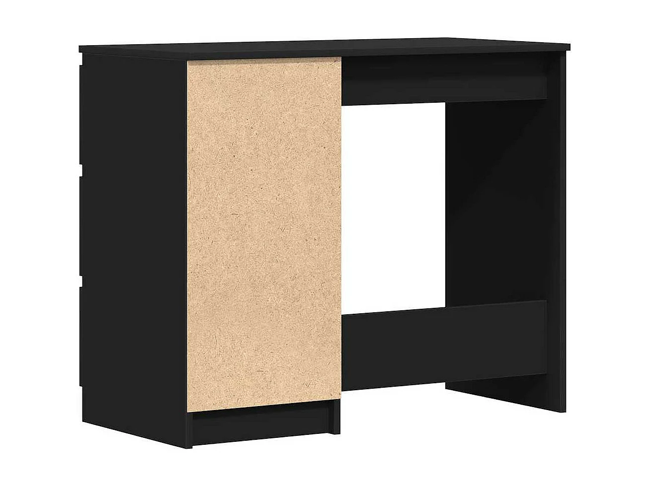 Scrivania nera 90x45x76 cm in legno ingegnerizzato