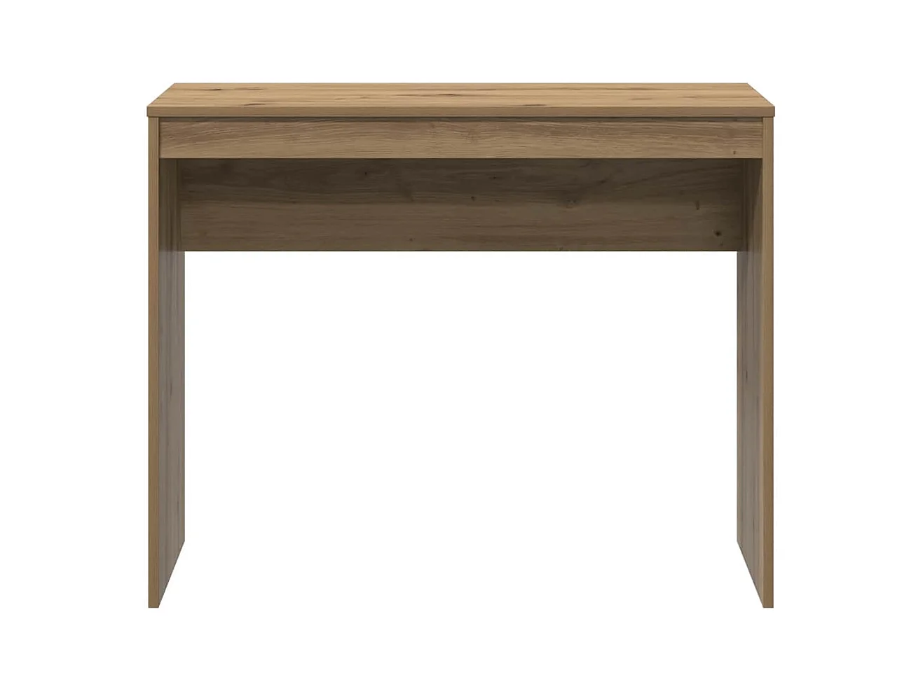 Bureau chêne artisanal 90x40x72 cm bois d'ingénierie