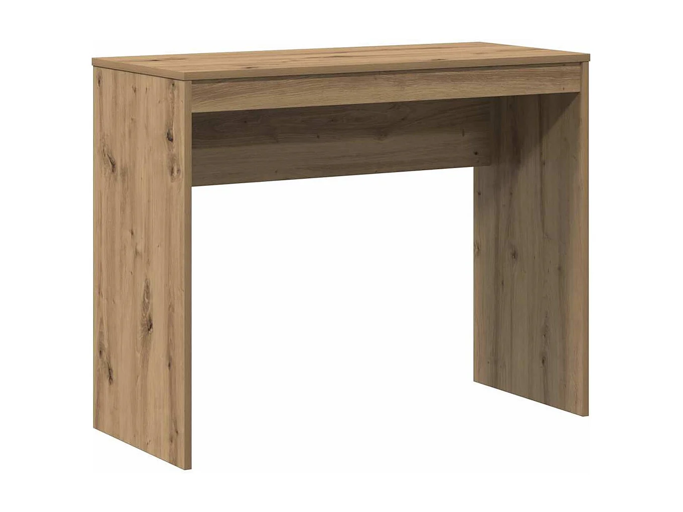 Scrivania artigianale in rovere 90x40x72 cm in legno ingegnerizzato