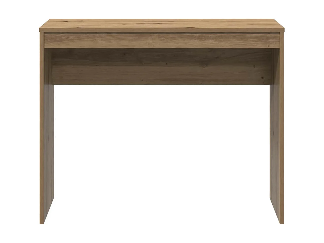 Scrivania artigianale in rovere 90x40x72 cm in legno ingegnerizzato