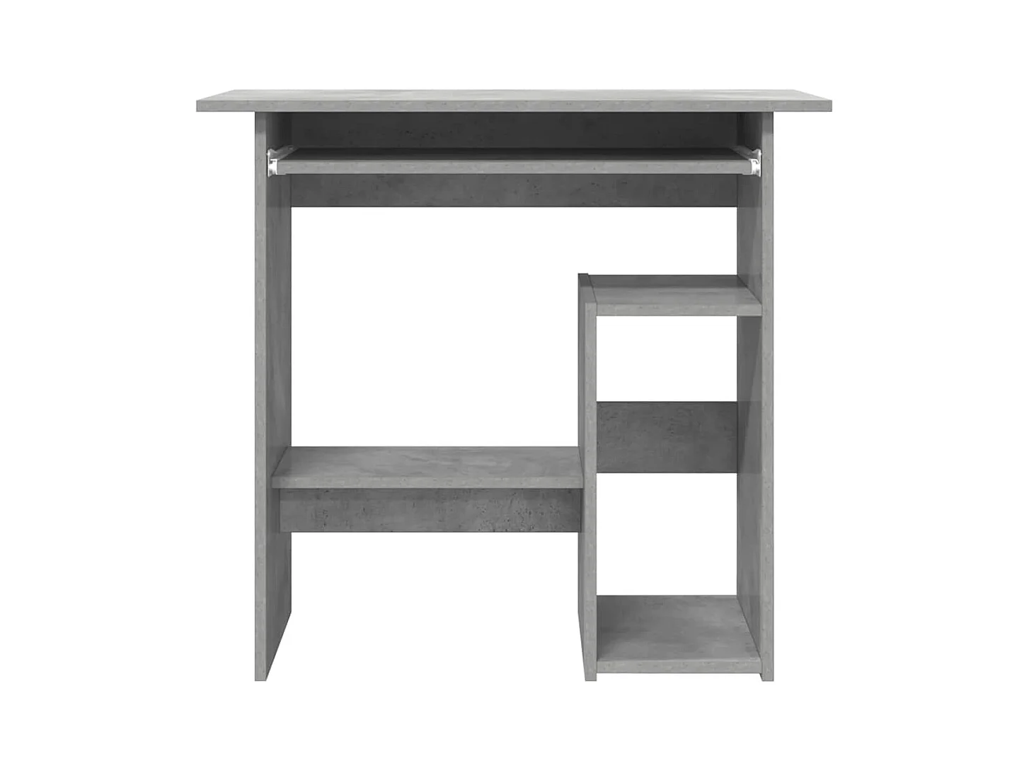 Escritorio de hormigón gris 80x45x74 cm Madera de ingeniería