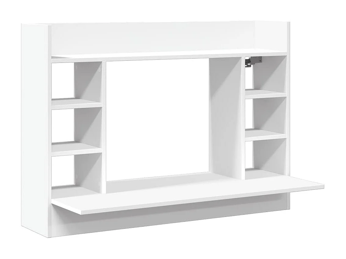 Scrivania da parete bianca 105x48x75 cm in legno ingegnerizzato