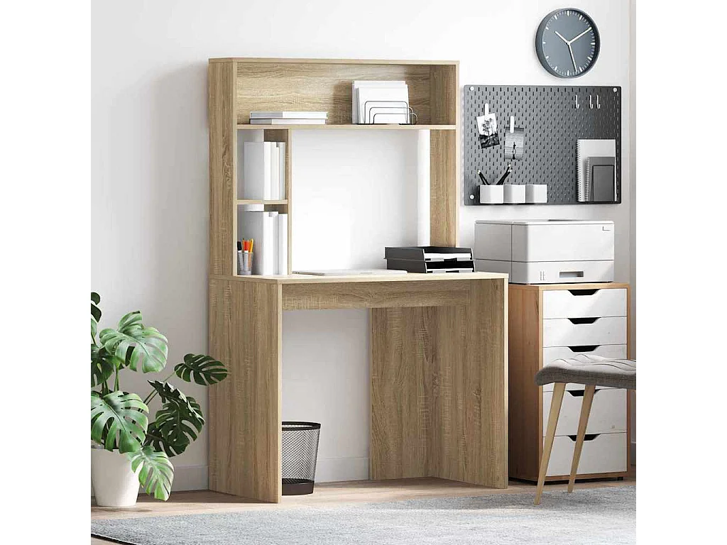 Bureau Chêne sonoma 91 x 50 x 149 cm Bois d'ingénierie
