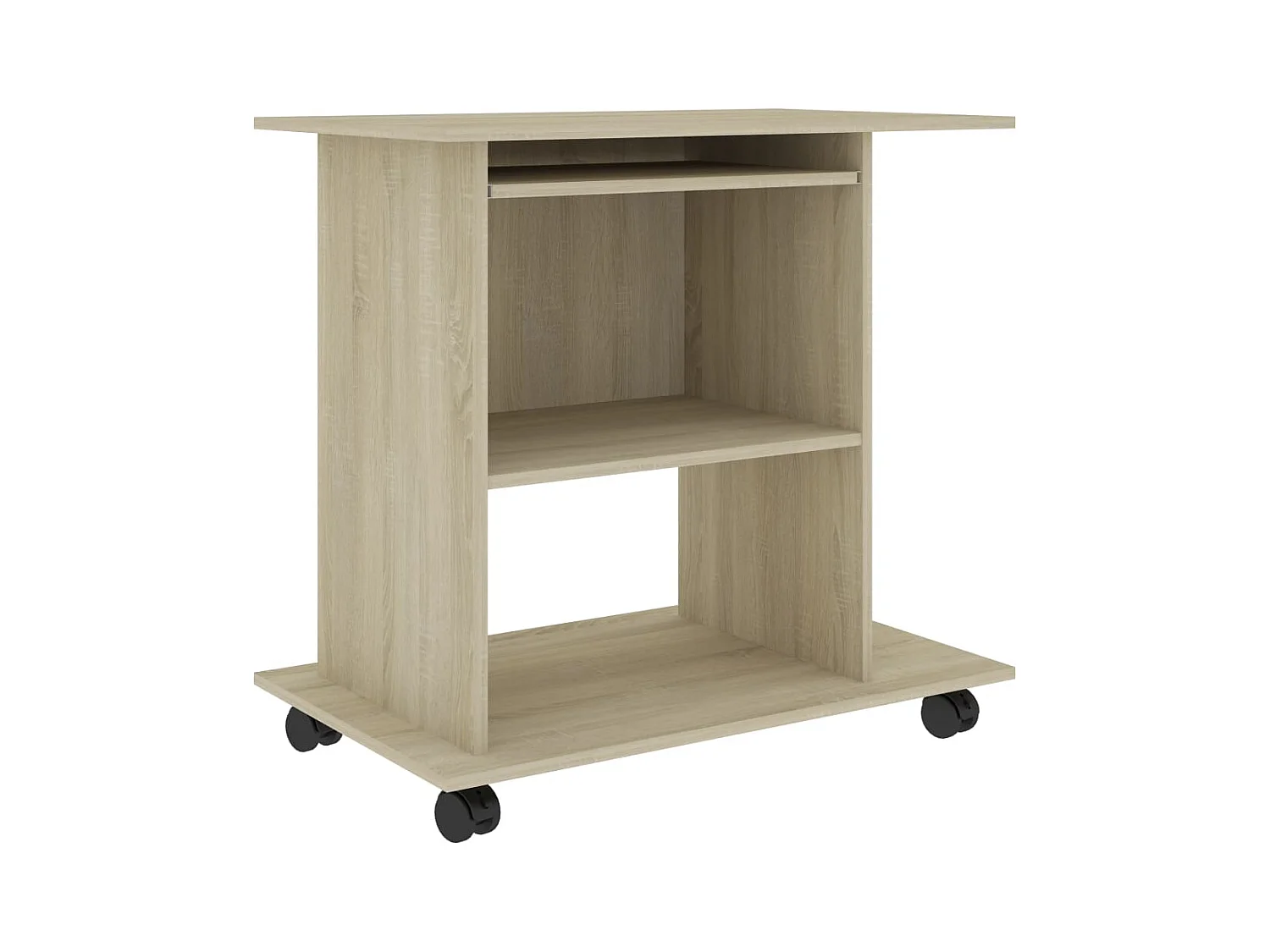 Sonoma Eiken Computerbureau 80x50x75 cm Geconstrueerd Hout