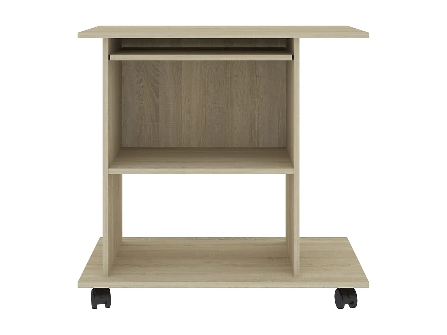 Scrivania per computer in rovere Sonoma 80x50x75 cm in legno ingegnerizzato