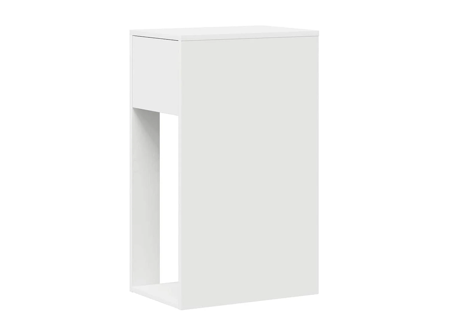 Torre de ordenador con cajón blanco 30x44x74 cm