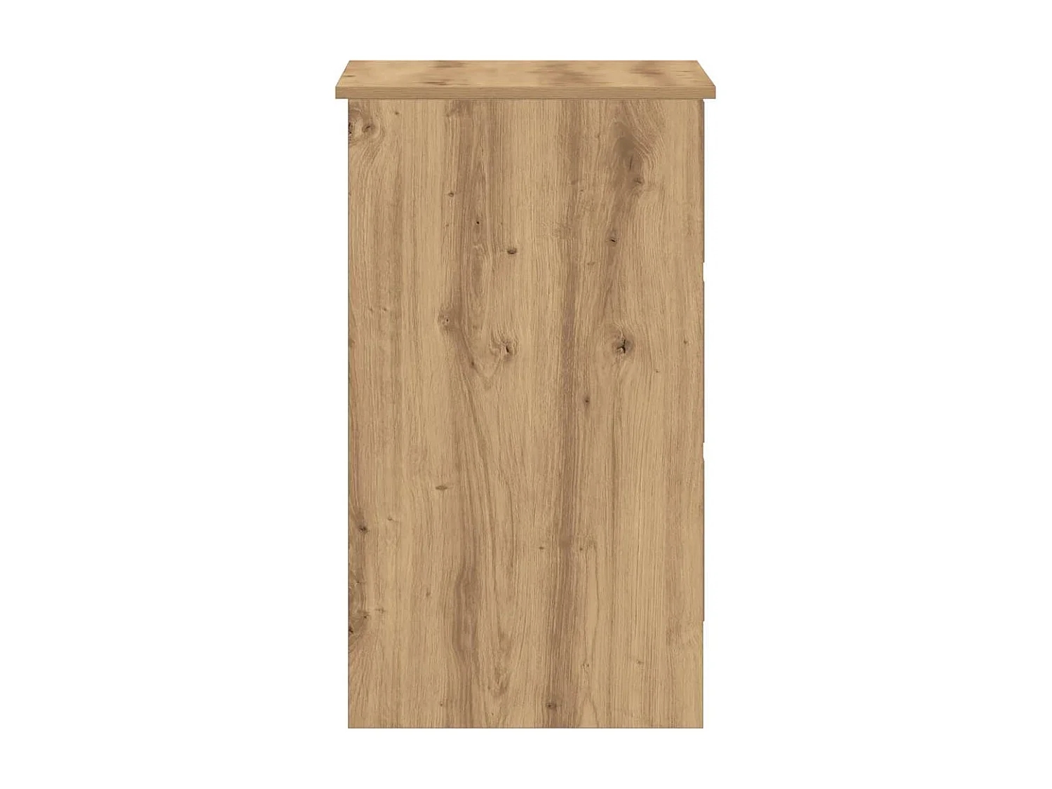 Bureau chêne artisanal 90x45x76 cm bois d'ingénierie