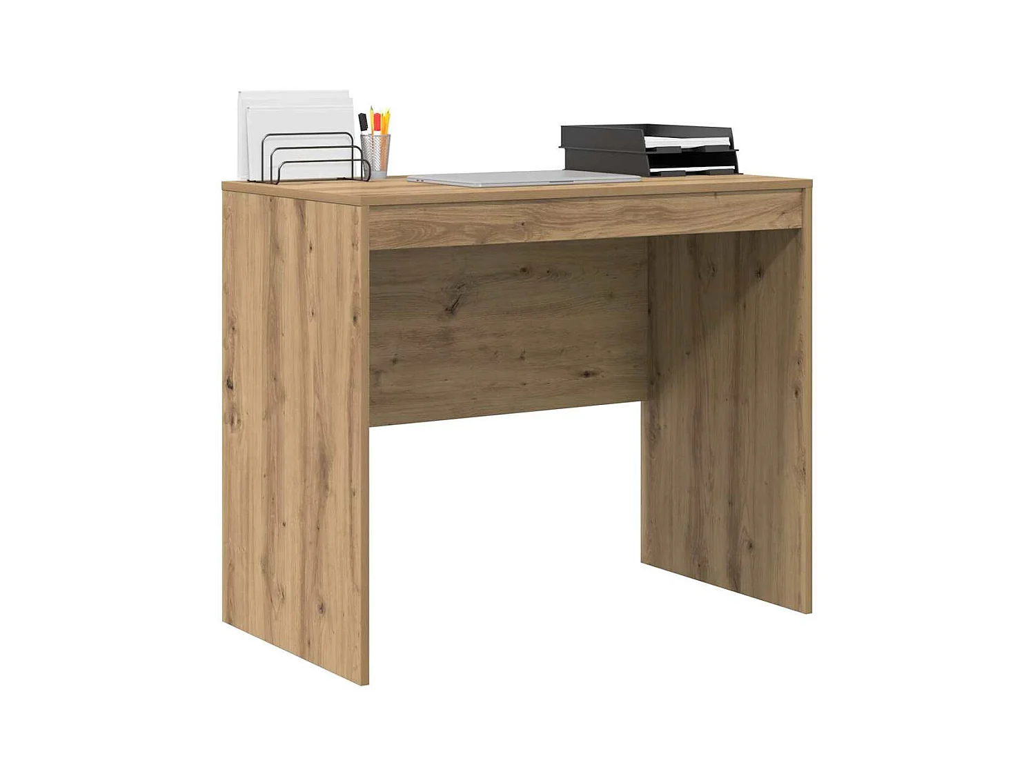 Bureau chêne artisanal 90 x 50 x 76 cm Bois d'ingénierie