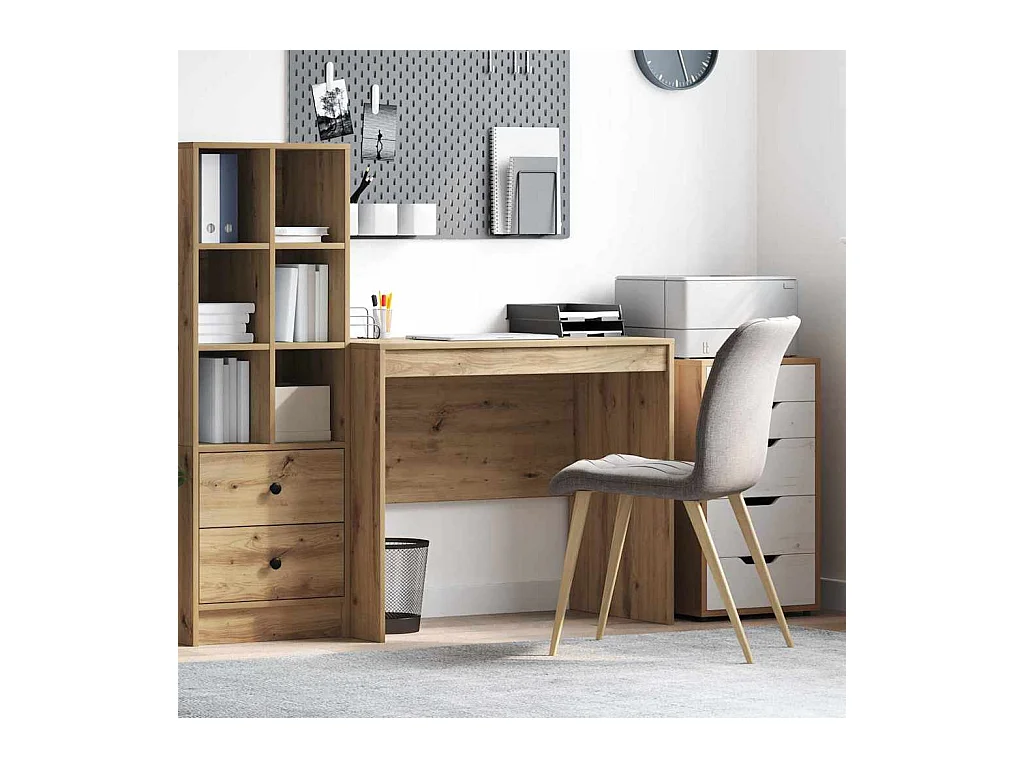 Bureau chêne artisanal 90 x 50 x 76 cm Bois d'ingénierie