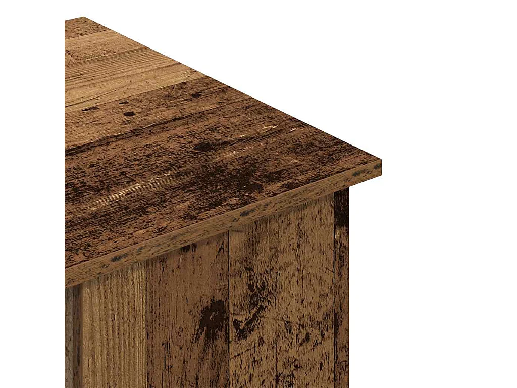 Bureau vieux bois 100x55x75 cm bois d'ingénierie