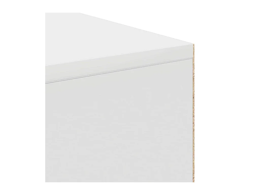 Bureau avec étagère Blanc 102 x 50 x 75 cm Bois d'ingénierie