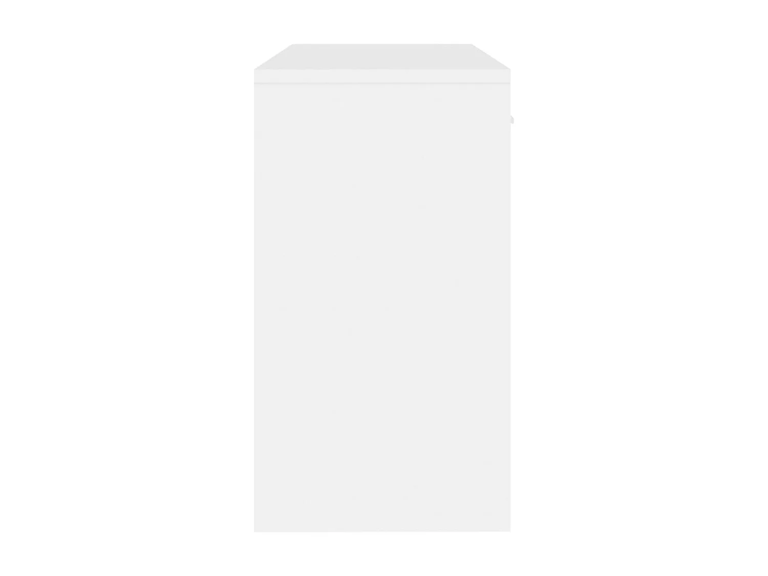 Escritorio con cajón y armario Blanco brillo 100x40x73 cm