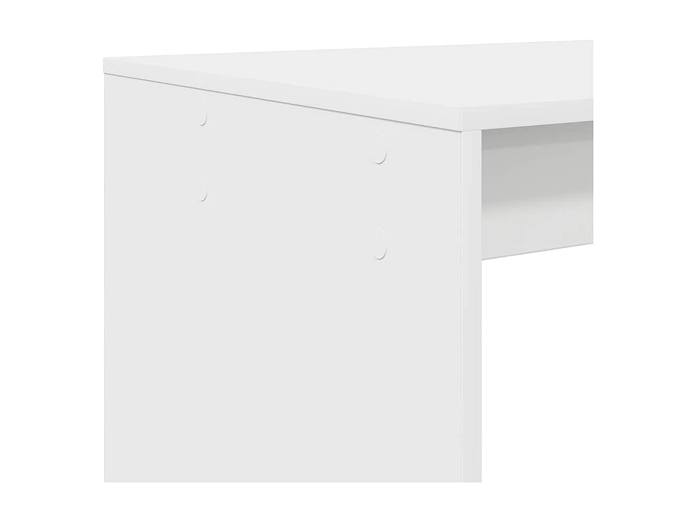 Bureau avec étagère Blanc 108 x 55 x 103,5 cm Bois d'ingénierie