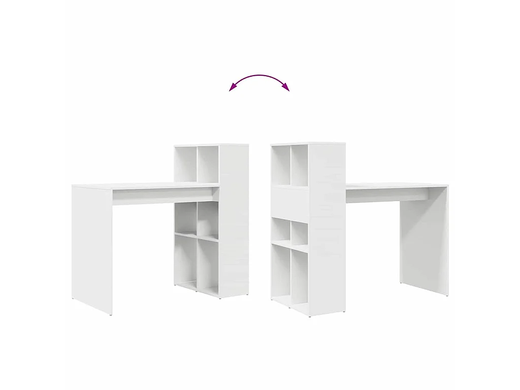 Scrivania con ripiano Bianco 108 x 55 x 103,5 cm Legno ingegnerizzato