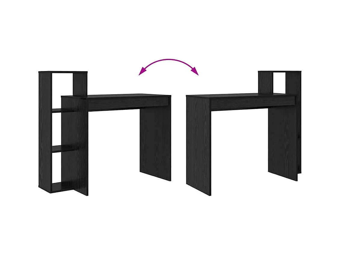 Bureau Chêne noir 100 x 40 x 90 cm Bois d'ingénierie