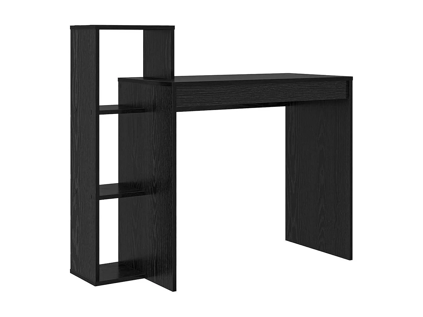 Escritorio de roble negro 100 x 40 x 90 cm Madera de ingeniería