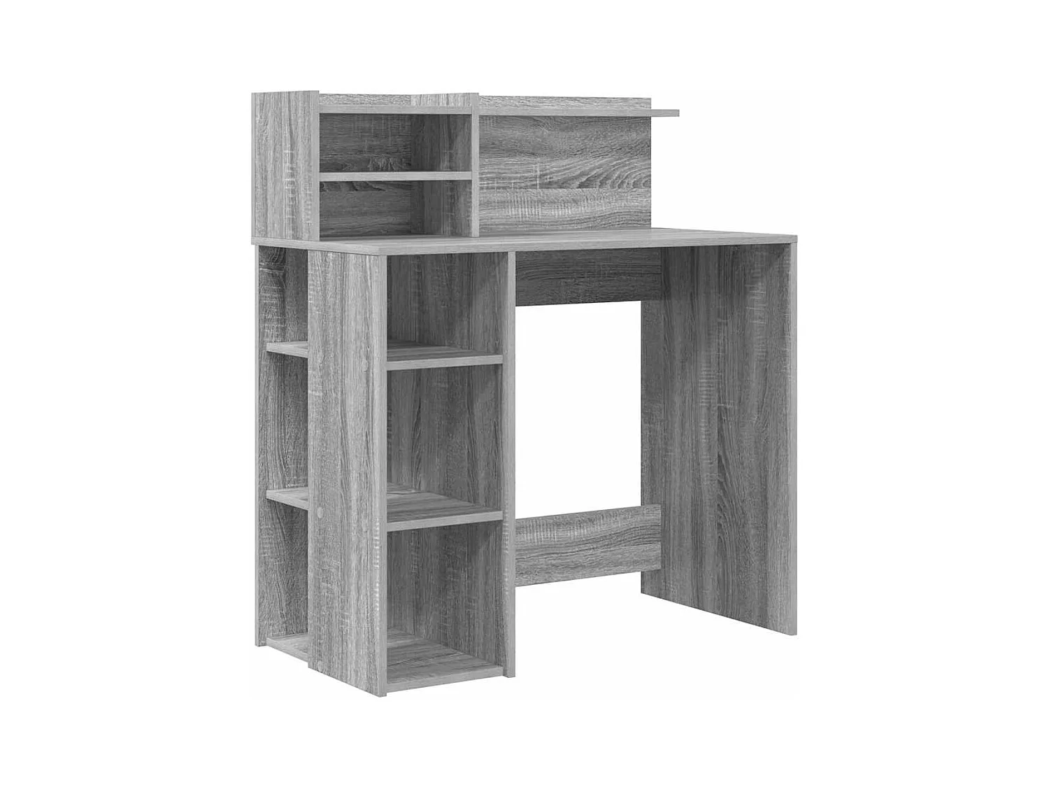 Bureau avec rangement Sonoma gris 90 x 48 x 101,5 cm