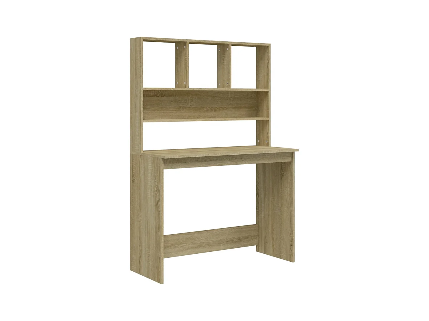 Escritorio con estantes roble Sonoma 102x45x148 cm