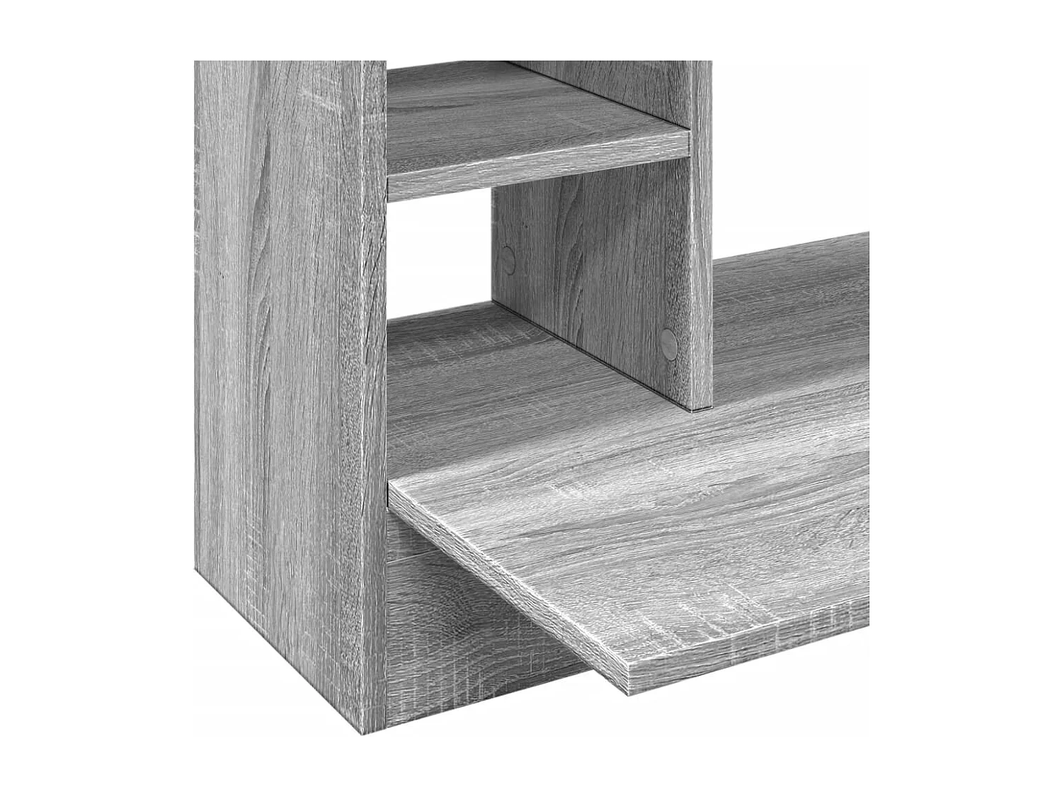 Sonoma wandbureau grijs 105x48x75 cm bewerkt hout