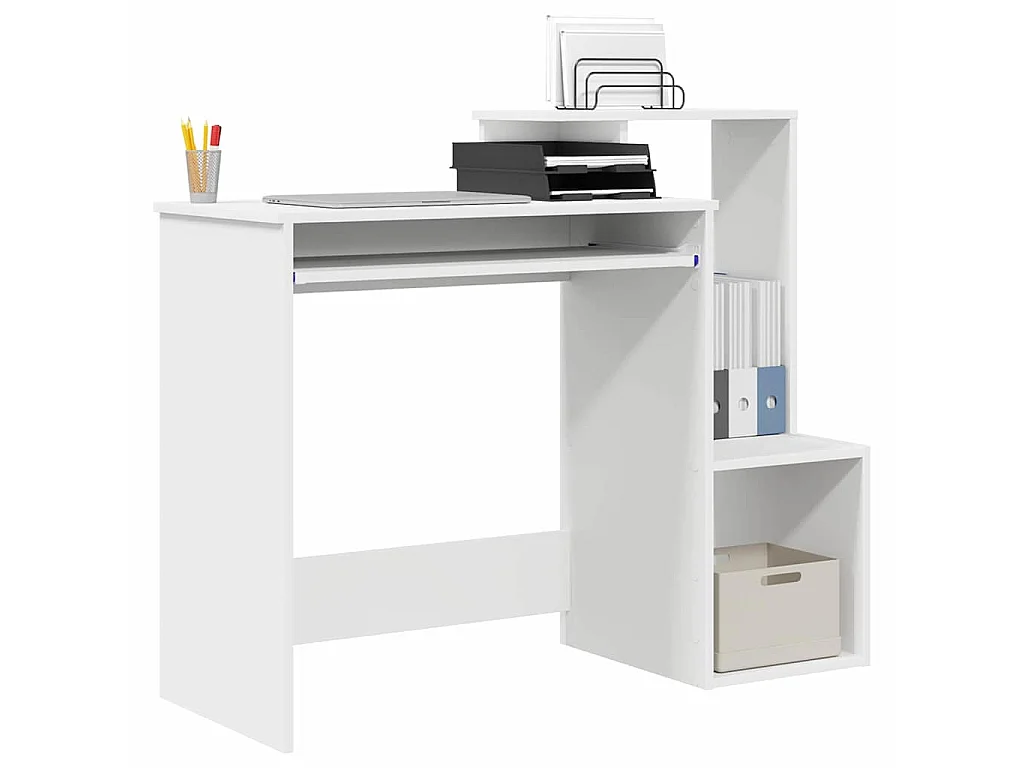 Scrivania con ripiano Bianco 106 x 40 x 88,5 cm Legno ingegnerizzato