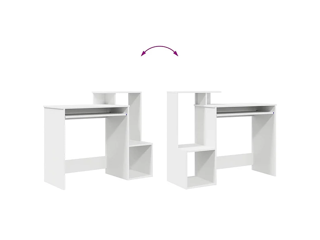 Scrivania con ripiano Bianco 106 x 40 x 88,5 cm Legno ingegnerizzato