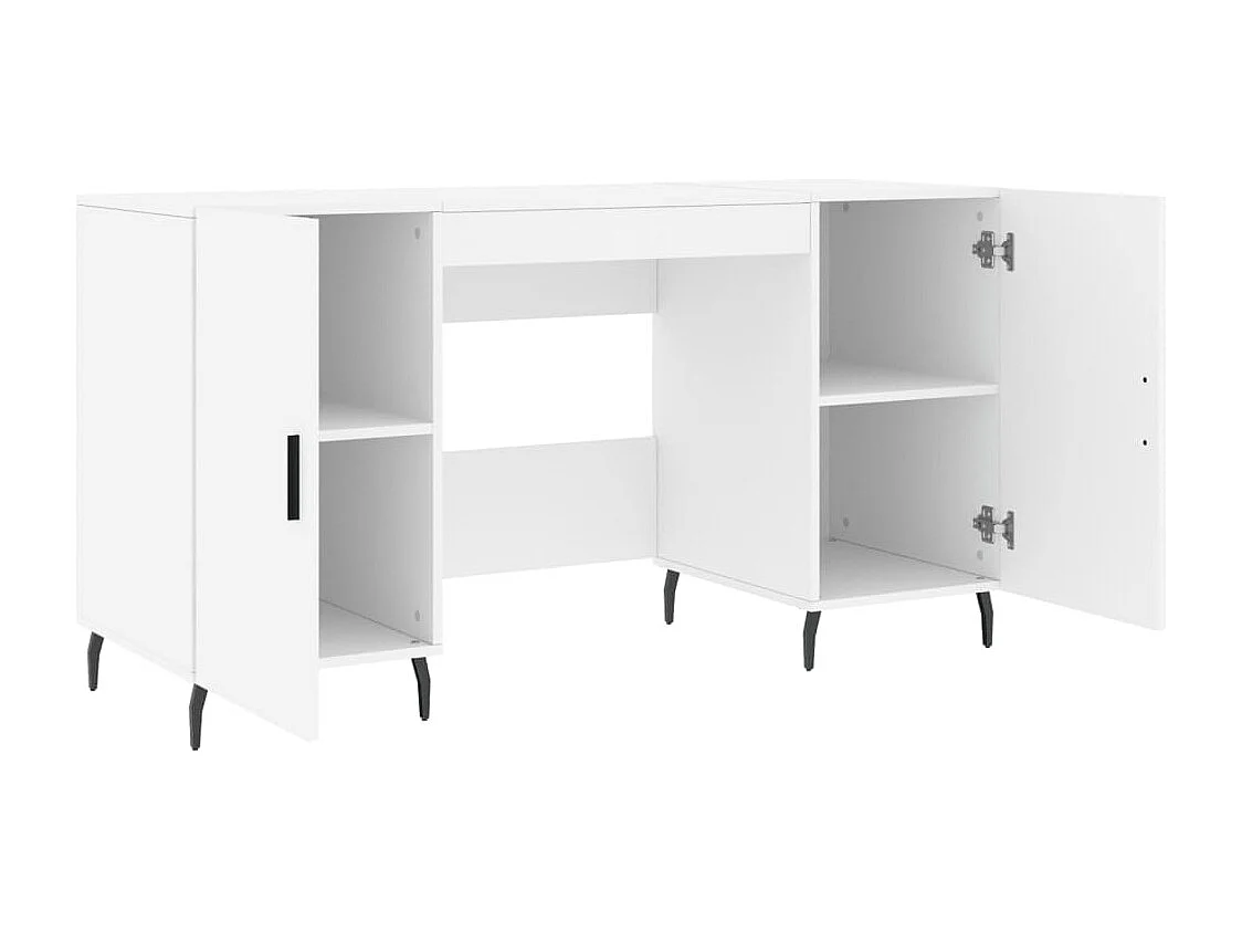 Escritorio blanco 140x50x75 cm madera de ingeniería