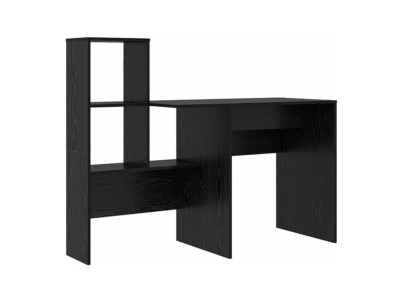 Bureau Chêne noir 131,5 x 50 x 106,5 cm Bois d'ingénierie