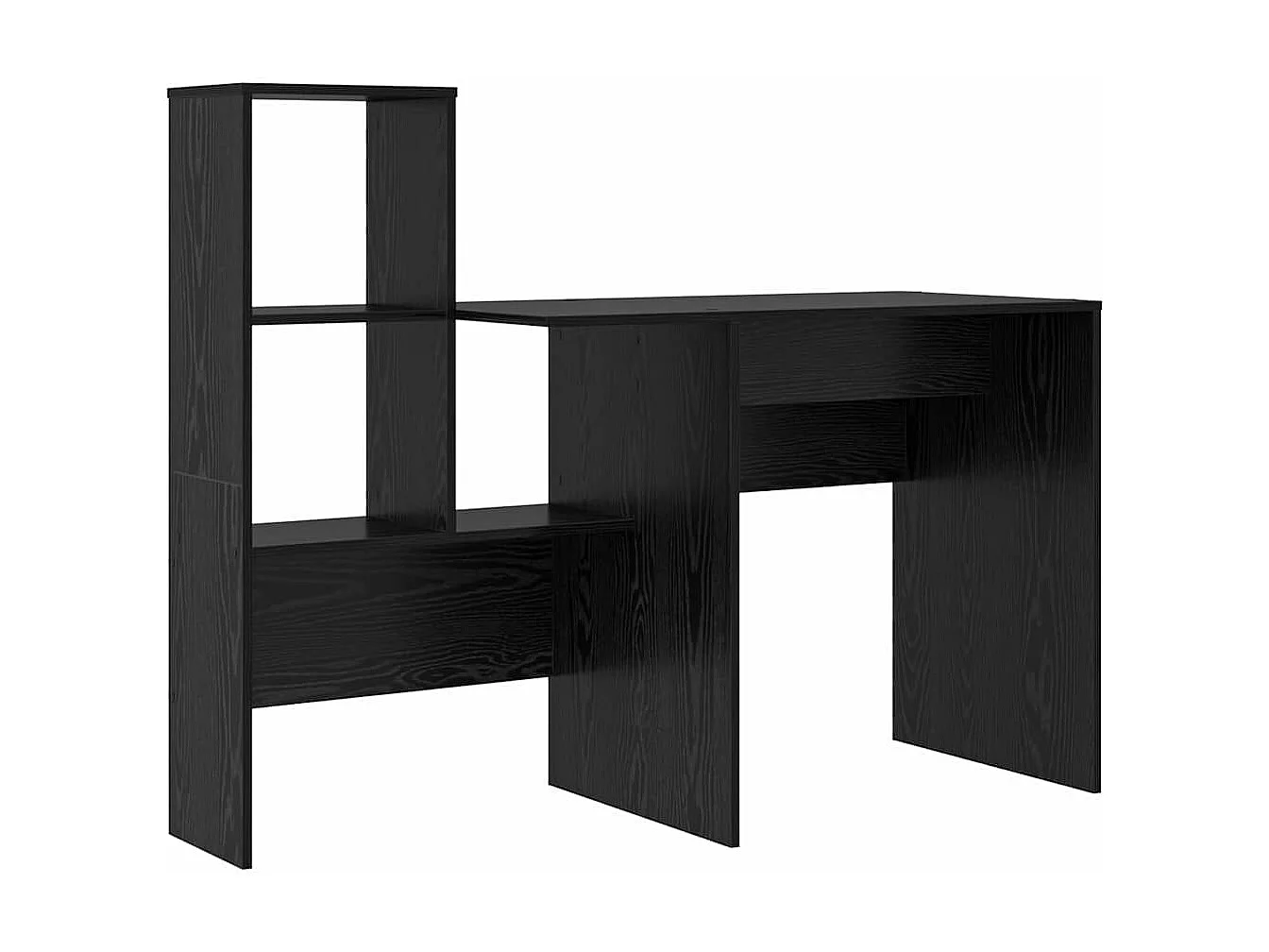 Bureau Chêne noir 131,5 x 50 x 106,5 cm Bois d'ingénierie