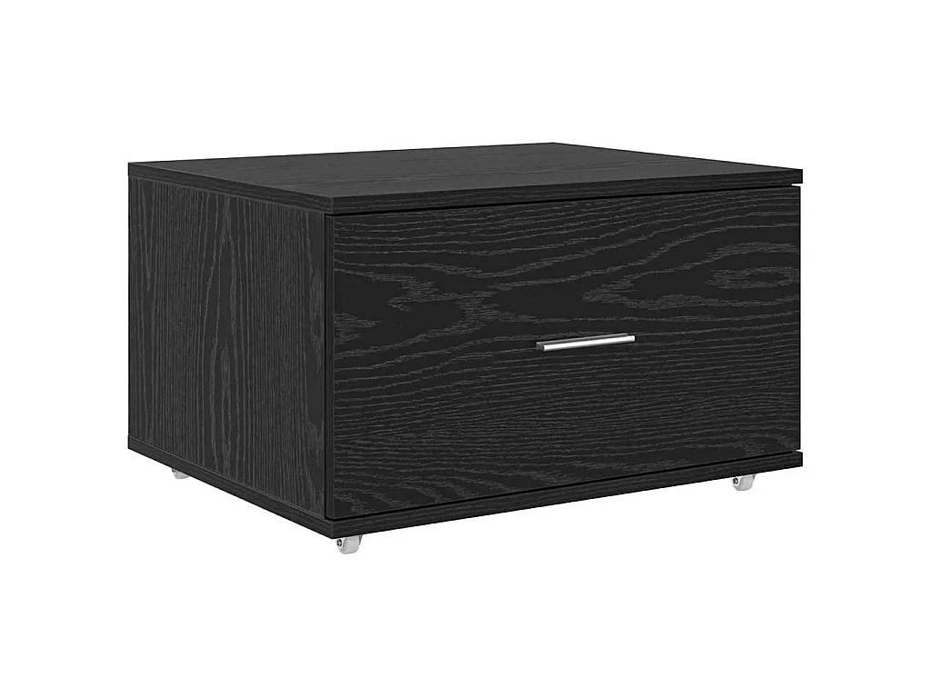 Bureau Chêne noir 131,5 x 50 x 106,5 cm Bois d'ingénierie