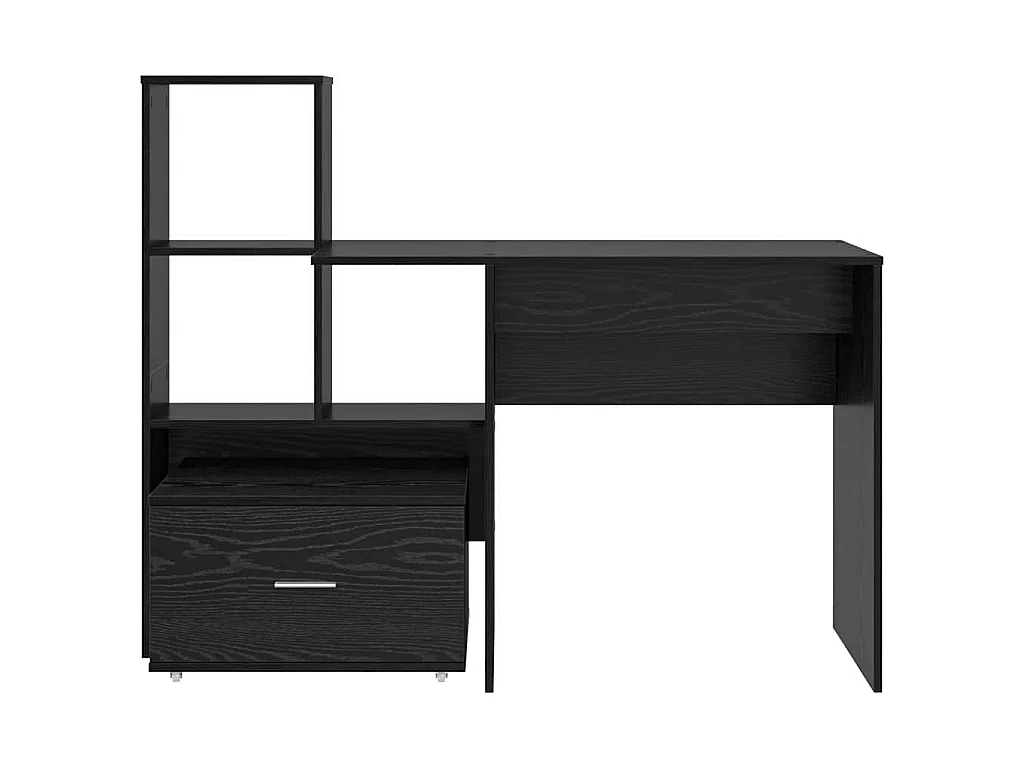 Bureau Chêne noir 131,5 x 50 x 106,5 cm Bois d'ingénierie