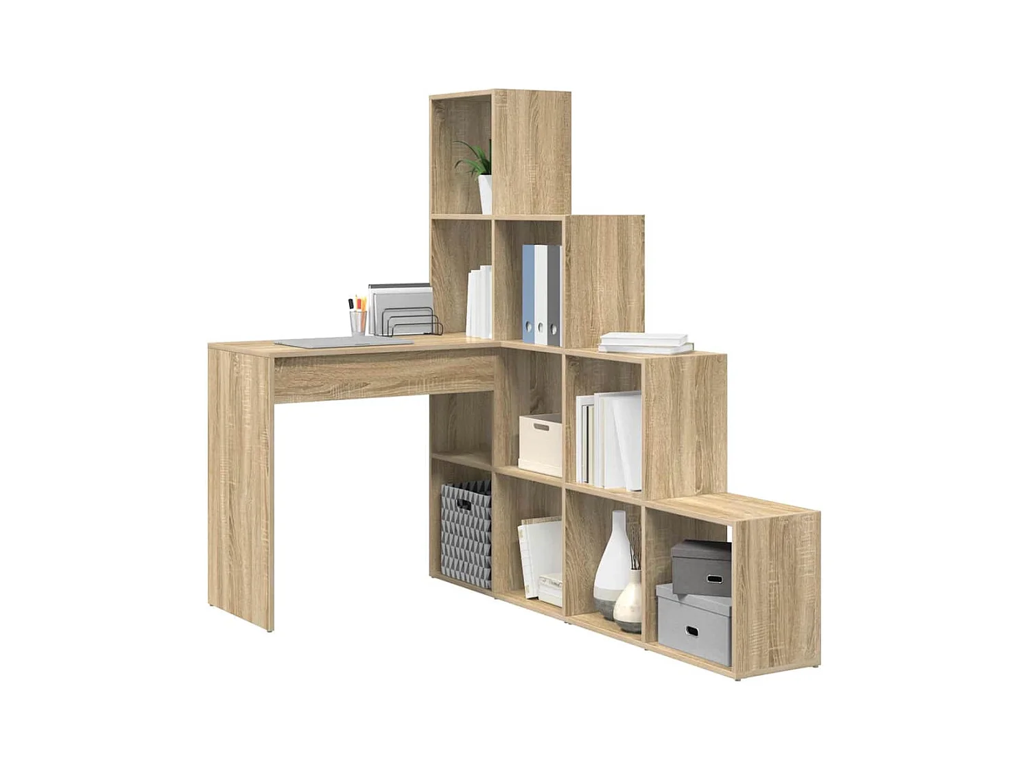Bureau d'angle Chêne sonoma 101.5 x 149.5 x 149.5 cm