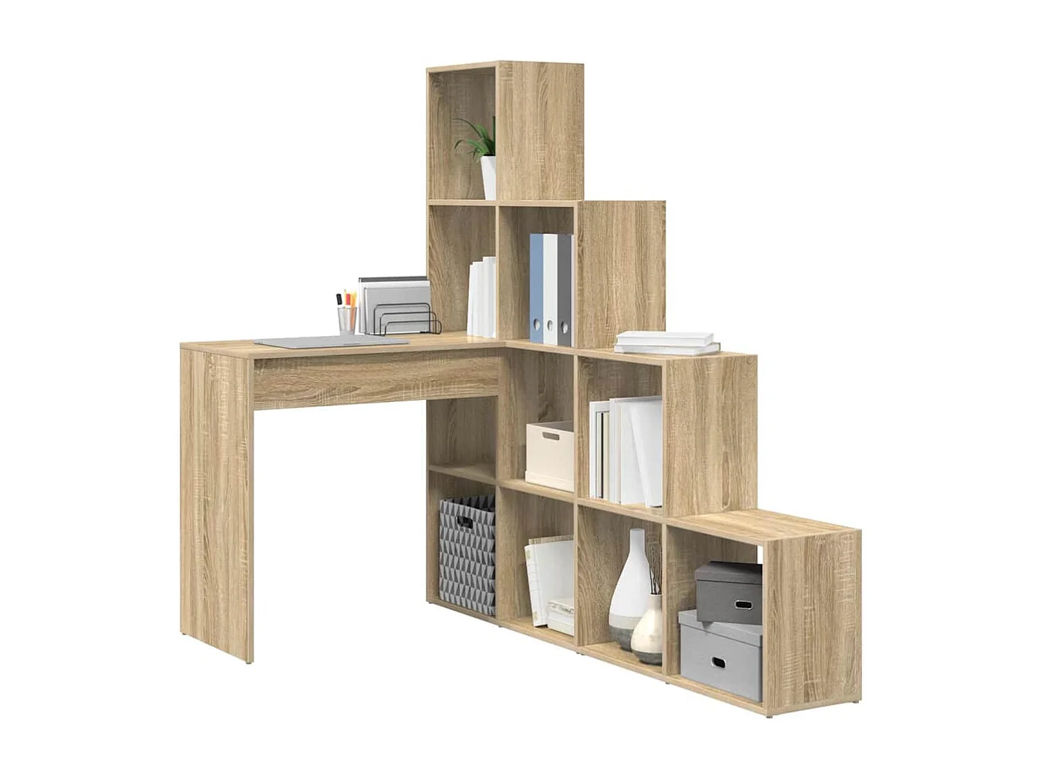 Bureau d'angle Chêne sonoma 101.5 x 149.5 x 149.5 cm