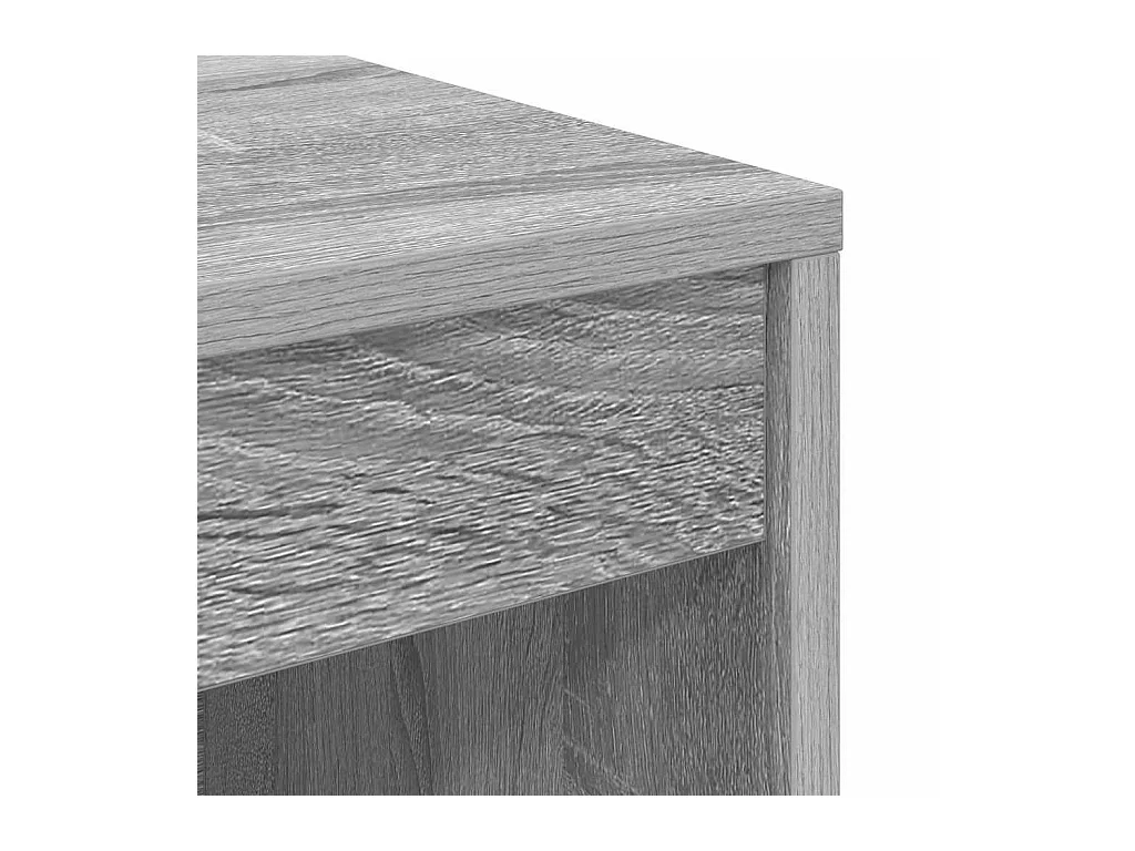 Bureau Sonoma gris 90 x 40 x 76 cm Bois d'ingénierie