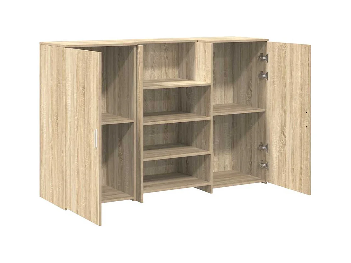 Bureau réception chêne sonoma 155x50x103,5 cm bois d'ingénierie