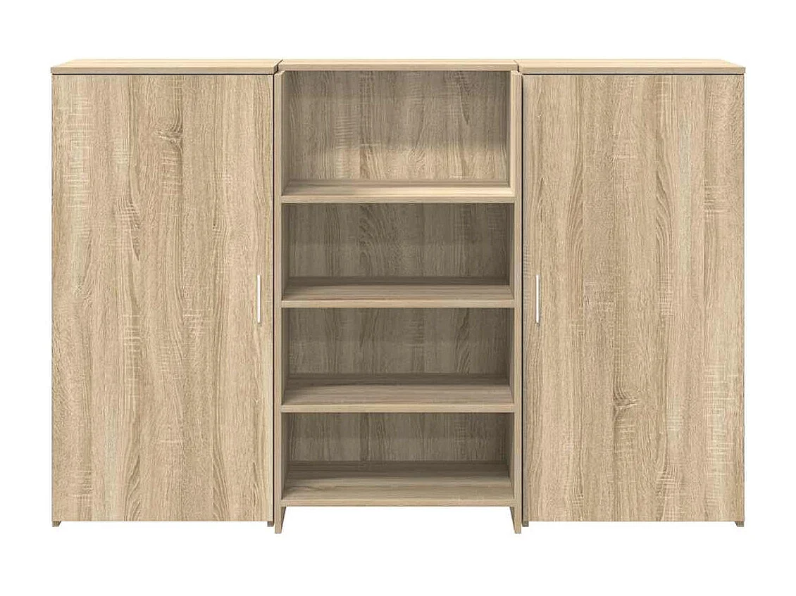 Bureau réception chêne sonoma 155x50x103,5 cm bois d'ingénierie