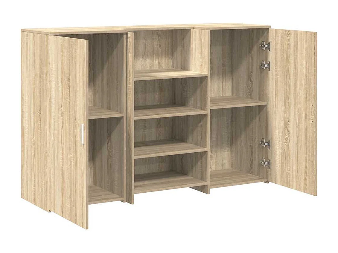 Bureau réception chêne sonoma 155x50x103,5 cm bois d'ingénierie