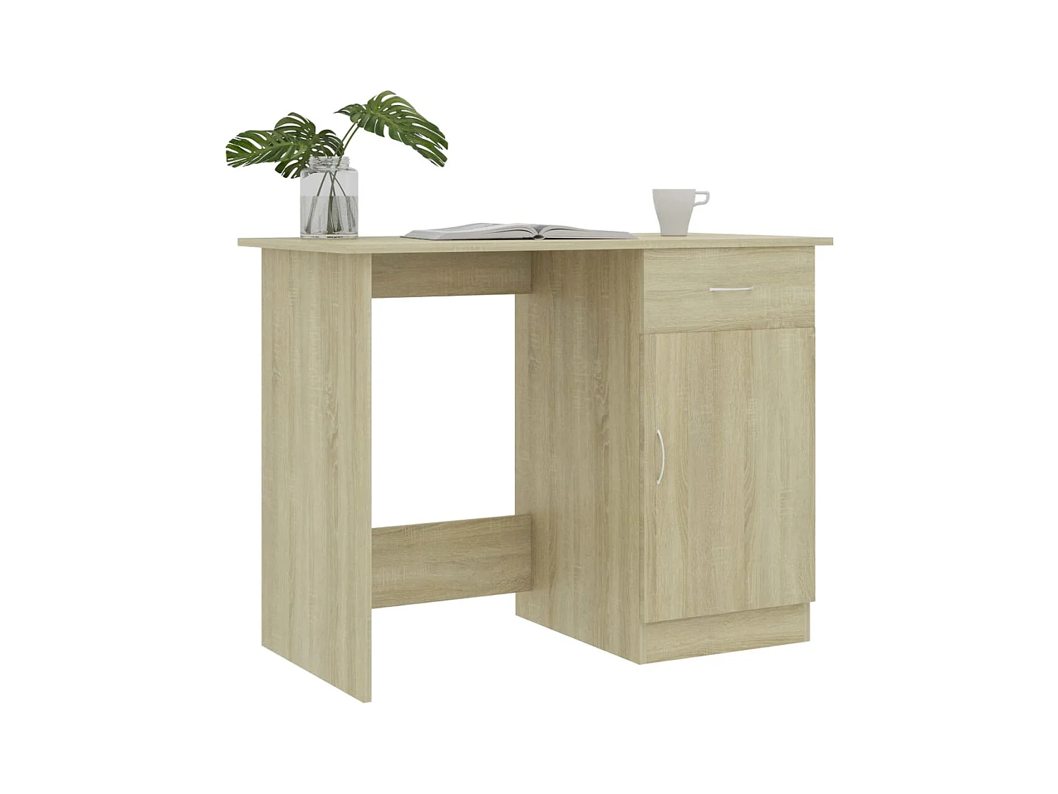Bureau Chêne sonoma 100x50x76 cm Bois d’ingénierie