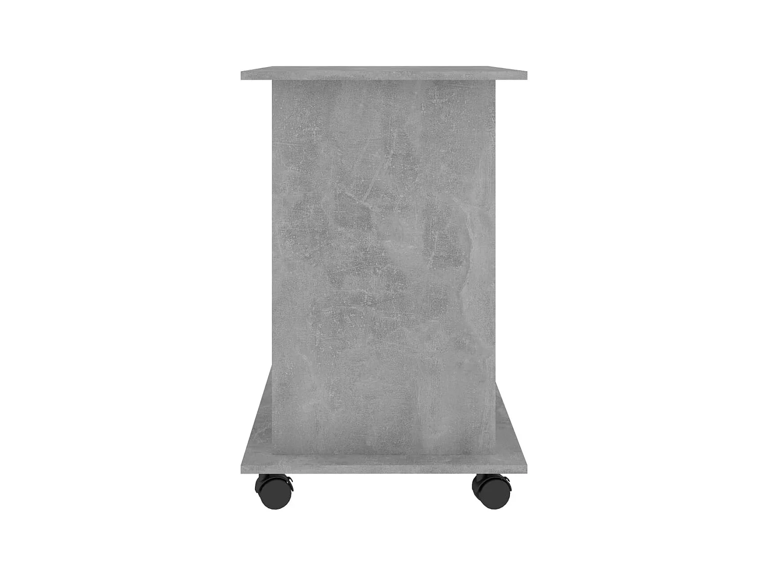 Betongrijs computerbureau 80x50x75 cm bewerkt hout