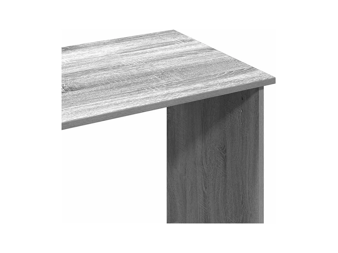 Bureau sonoma gris 102x50x75 cm bois d'ingénierie