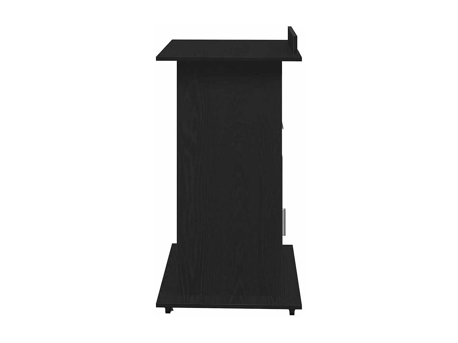 Podium avec roue Chêne noir 55 x 55 x 107 cm Bois d'ingénierie